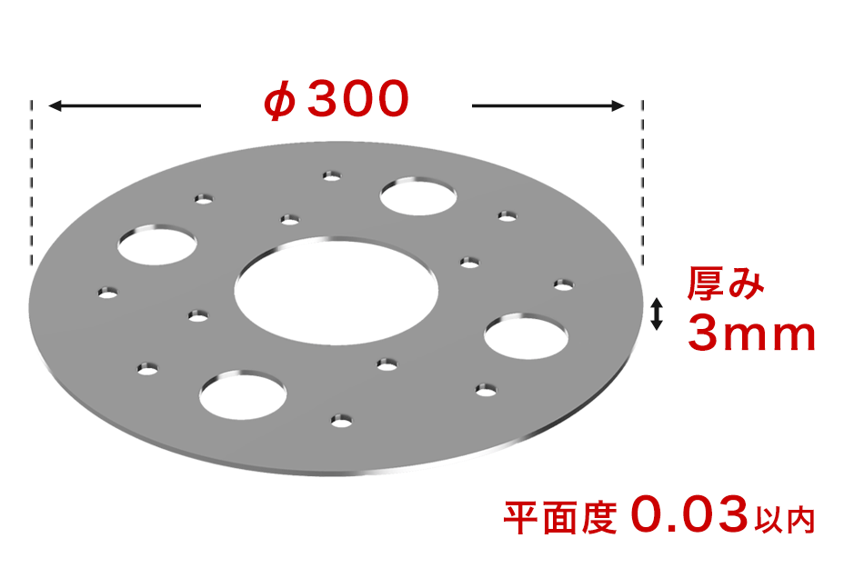 チタン薄板研削